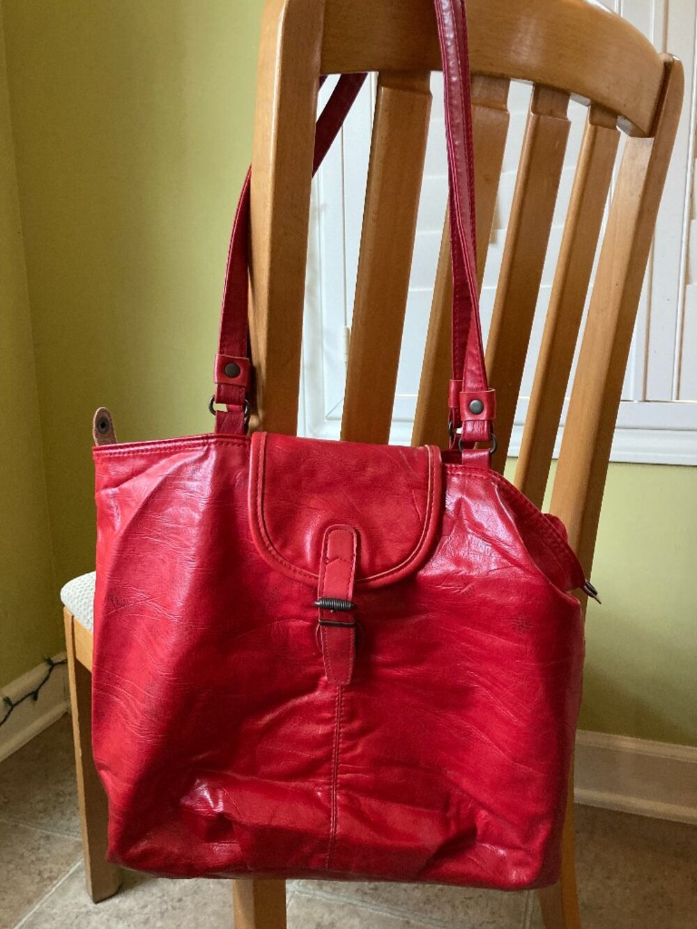 Red Leather Capezio bag